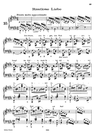 Franz Liszt  score for Piano