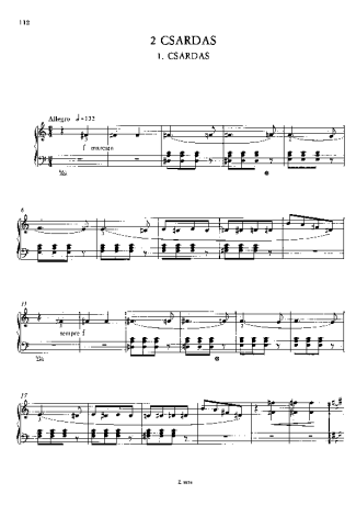 Franz Liszt  score for Piano