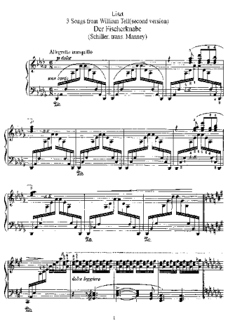 Franz Liszt  score for Piano