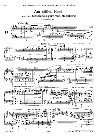 Franz Liszt  score for Piano