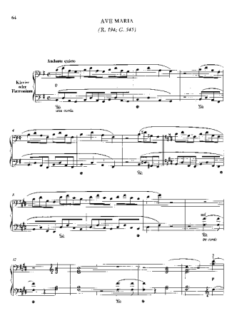 Franz Liszt  score for Piano