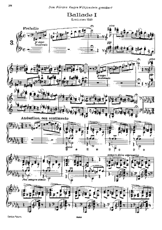 Franz Liszt  score for Piano