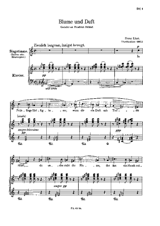 Franz Liszt  score for Piano