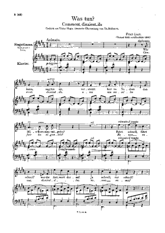 Franz Liszt  score for Piano