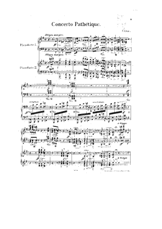 Franz Liszt  score for Piano