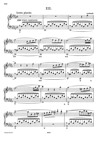 Franz Liszt  score for Piano