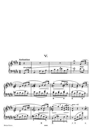 Franz Liszt  score for Piano