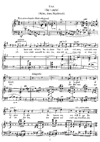 Franz Liszt  score for Piano