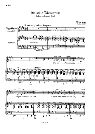 Franz Liszt  score for Piano