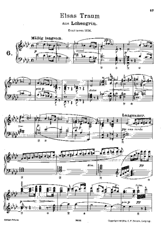 Franz Liszt  score for Piano