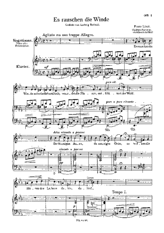 Franz Liszt  score for Piano