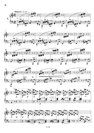 Franz Liszt  score for Piano