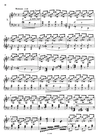 Franz Liszt  score for Piano