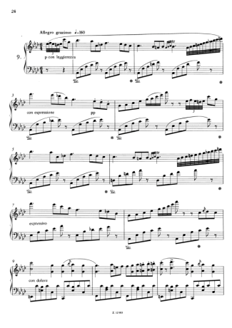 Franz Liszt  score for Piano