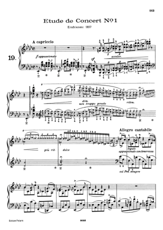 Franz Liszt  score for Piano