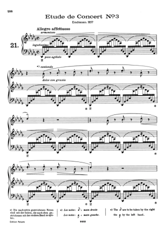 Franz Liszt  score for Piano