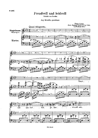 Franz Liszt  score for Piano