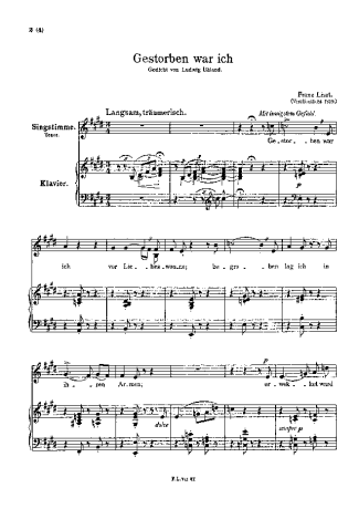 Franz Liszt  score for Piano