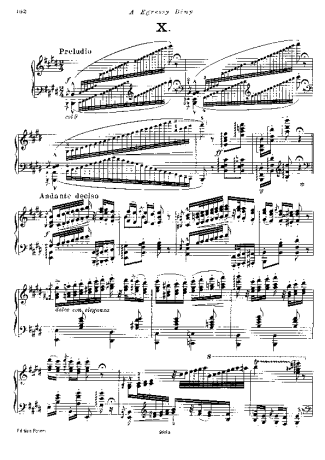 Franz Liszt  score for Piano