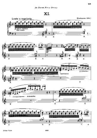 Franz Liszt  score for Piano