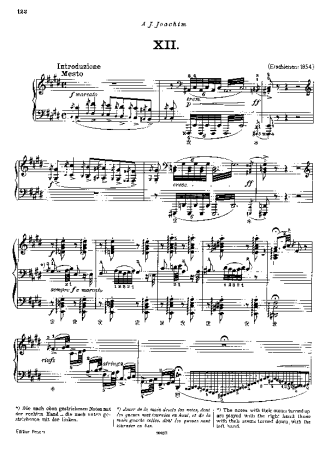 Franz Liszt  score for Piano