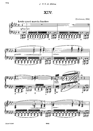 Franz Liszt  score for Piano