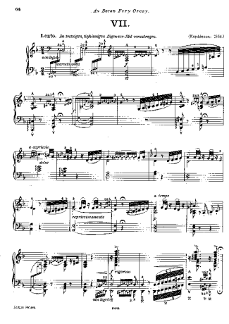 Franz Liszt  score for Piano