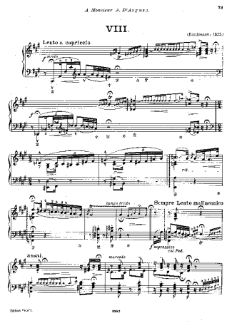 Franz Liszt Hungarian Rhapsody No.8 S.244 8 score for Piano