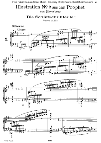 Franz Liszt  score for Piano