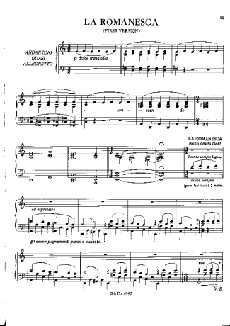 Franz Liszt  score for Piano