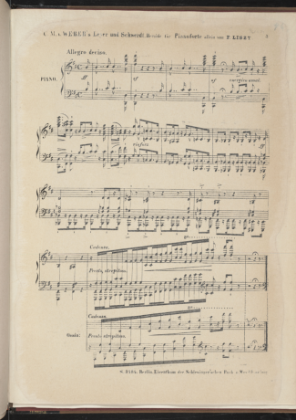 Franz Liszt  score for Piano