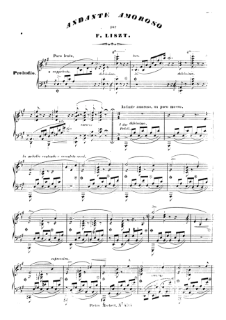 Franz Liszt  score for Piano