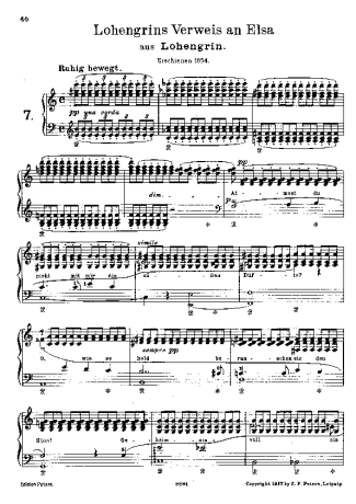 Franz Liszt  score for Piano