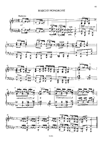 Franz Liszt  score for Piano