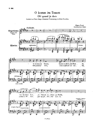 Franz Liszt  score for Piano