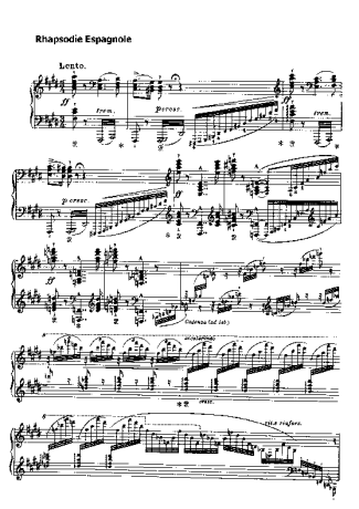 Franz Liszt  score for Piano