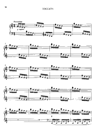 Franz Liszt Toccata S.197a score for Piano