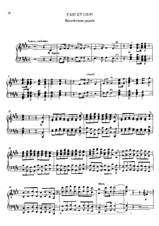 Franz Liszt  score for Piano