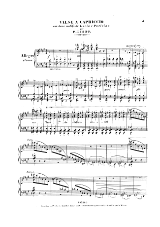 Franz Liszt Valse À Capriccio Sur Deux Motifs De Lucia Et Parisina S.401 score for Piano