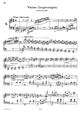 Franz Liszt  score for Piano