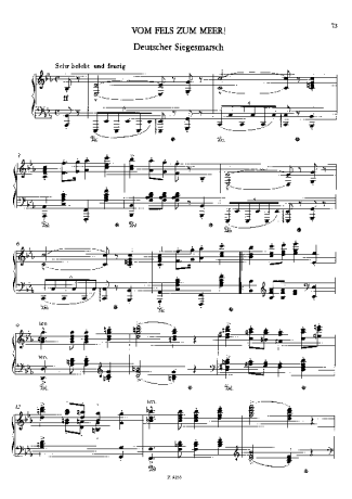 Franz Liszt  score for Piano