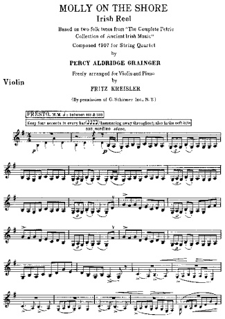 Fritz Kreisler  score for Violin