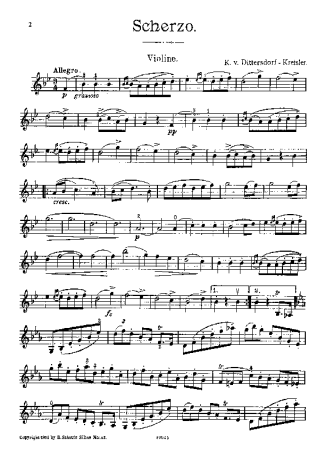 Fritz Kreisler  score for Violin