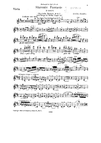 Fritz Kreisler  score for Violin