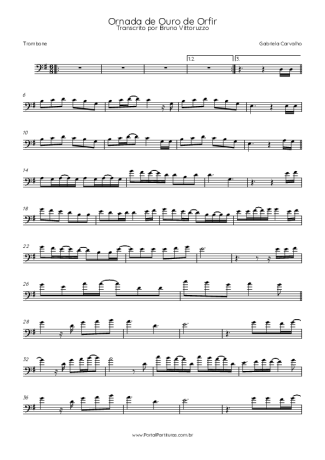 Gabriela Carvalho  score for Trombone