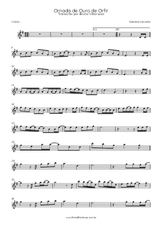 Gabriela Carvalho  score for Violin