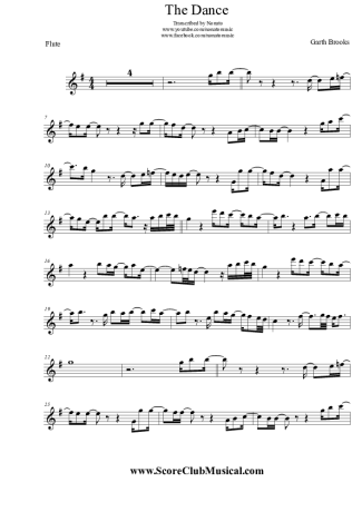 Garth Brooks  score for Flute