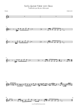 Gilberto Gil  score for Flute