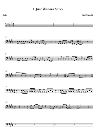 Gino Vannelli  score for Cello