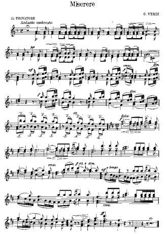 Giuseppe Verdi  score for Violin